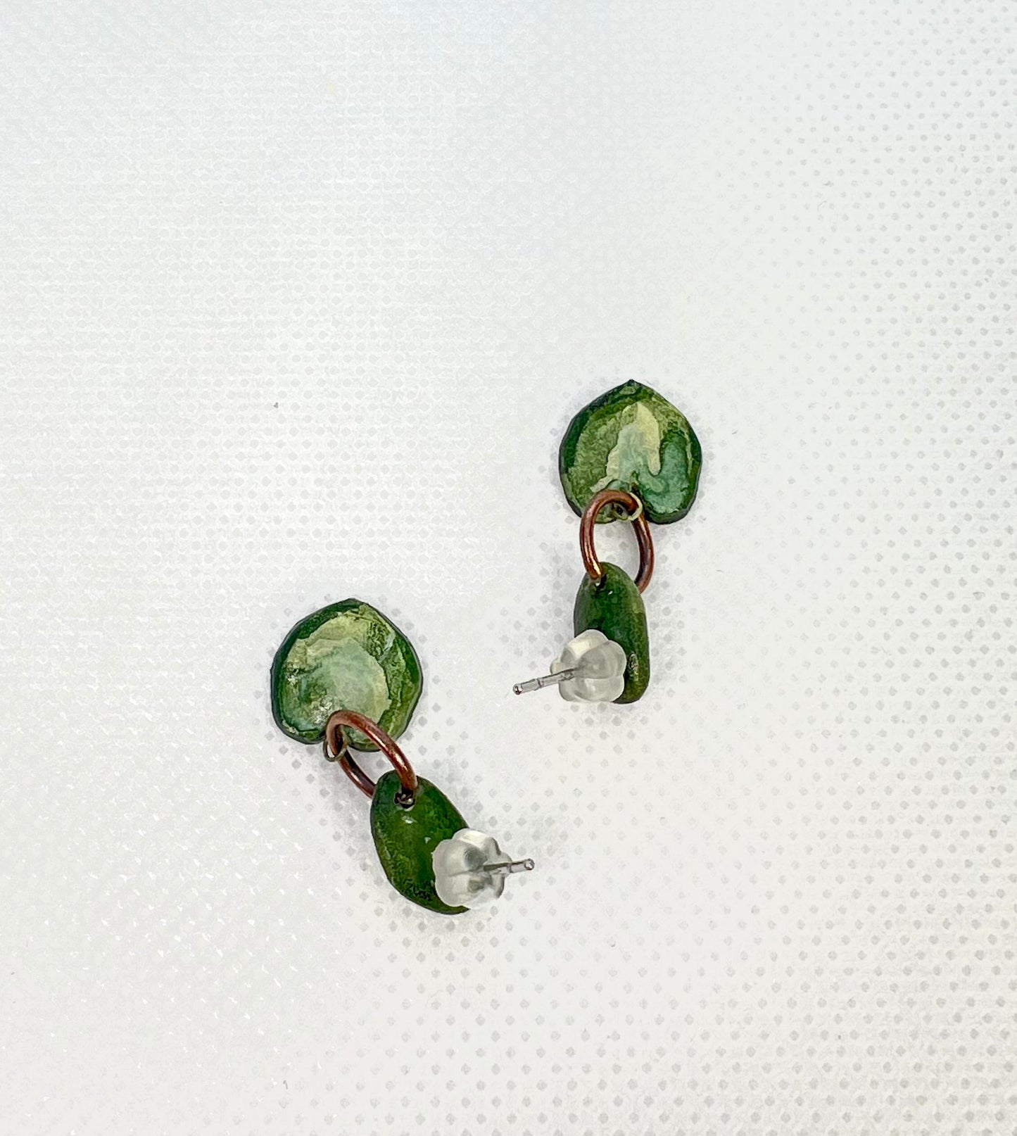 Anthurium leaf earrings