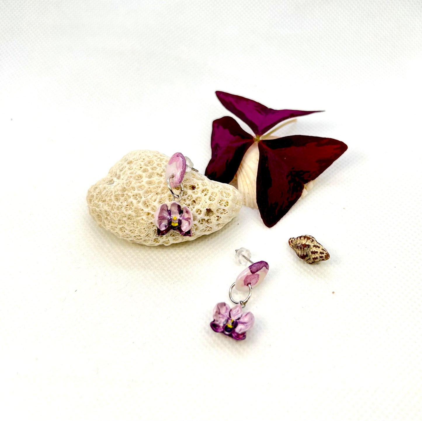 Symphony Purple Orchid Earrings
