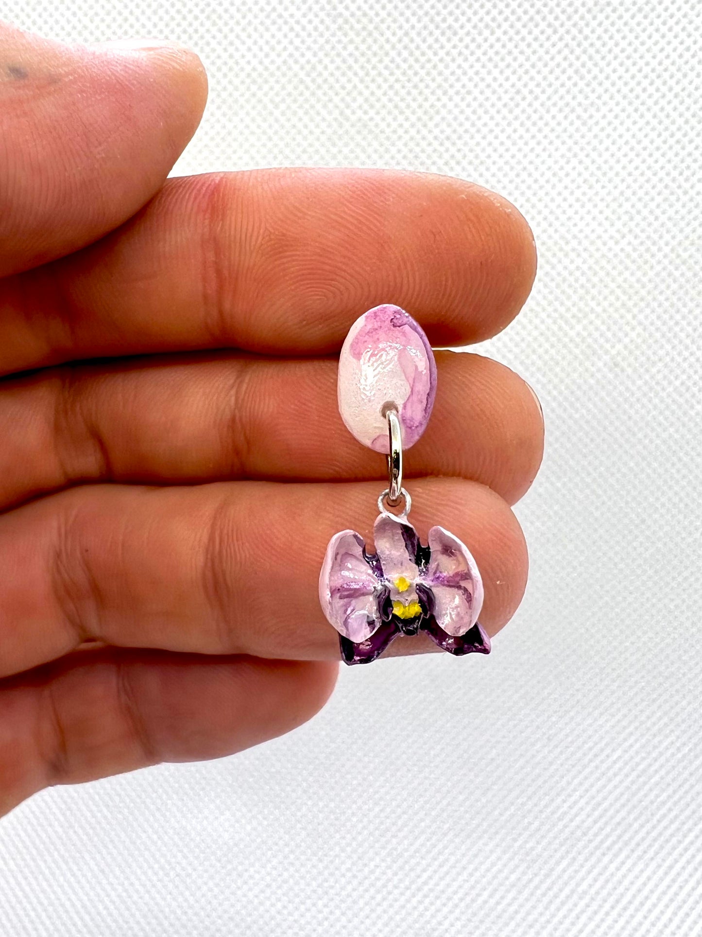 Symphony Purple Orchid Earrings
