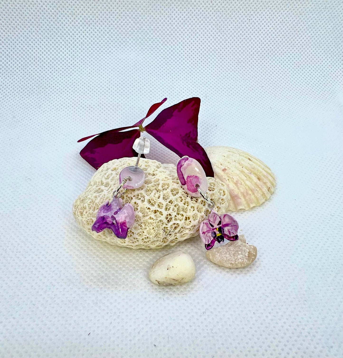 Symphony Purple Orchid Earrings