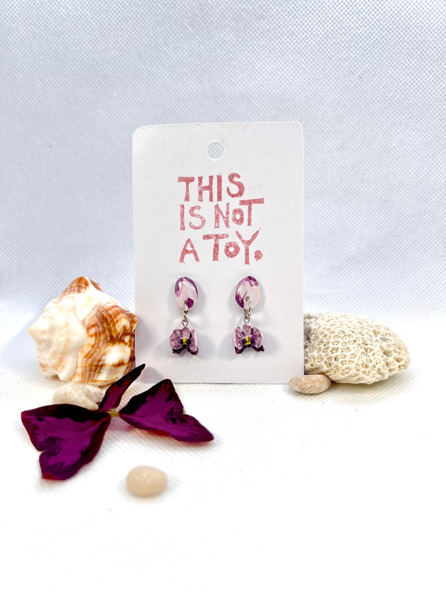 Symphony Purple Orchid Earrings