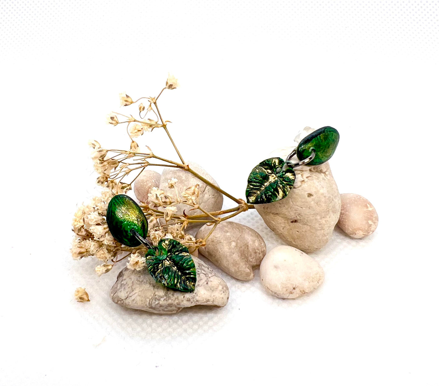 Philodendron Leaf Earrings
