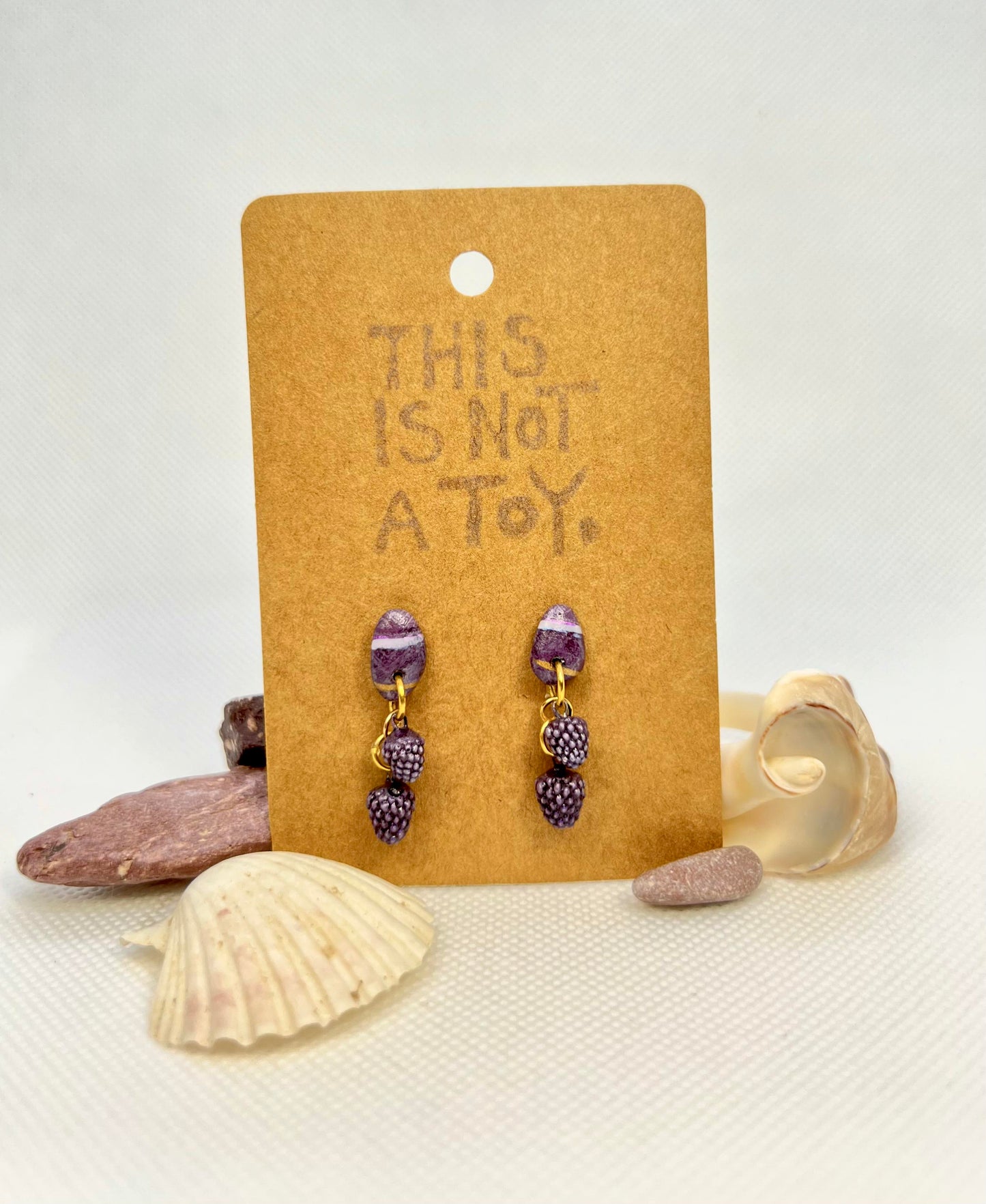 Late Summer Blackberry Earrings