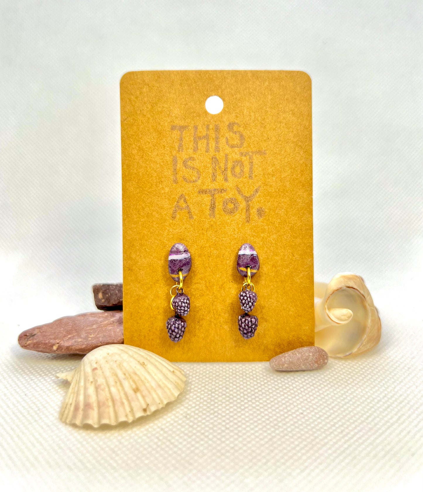 Late Summer Blackberry Earrings