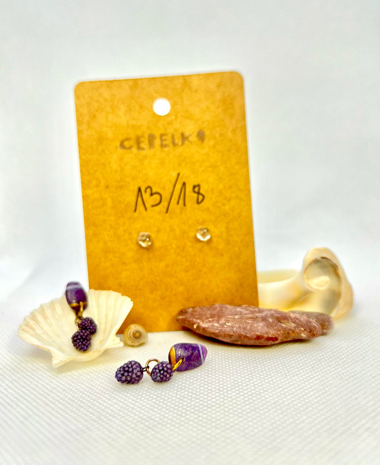 Late Summer Blackberry Earrings