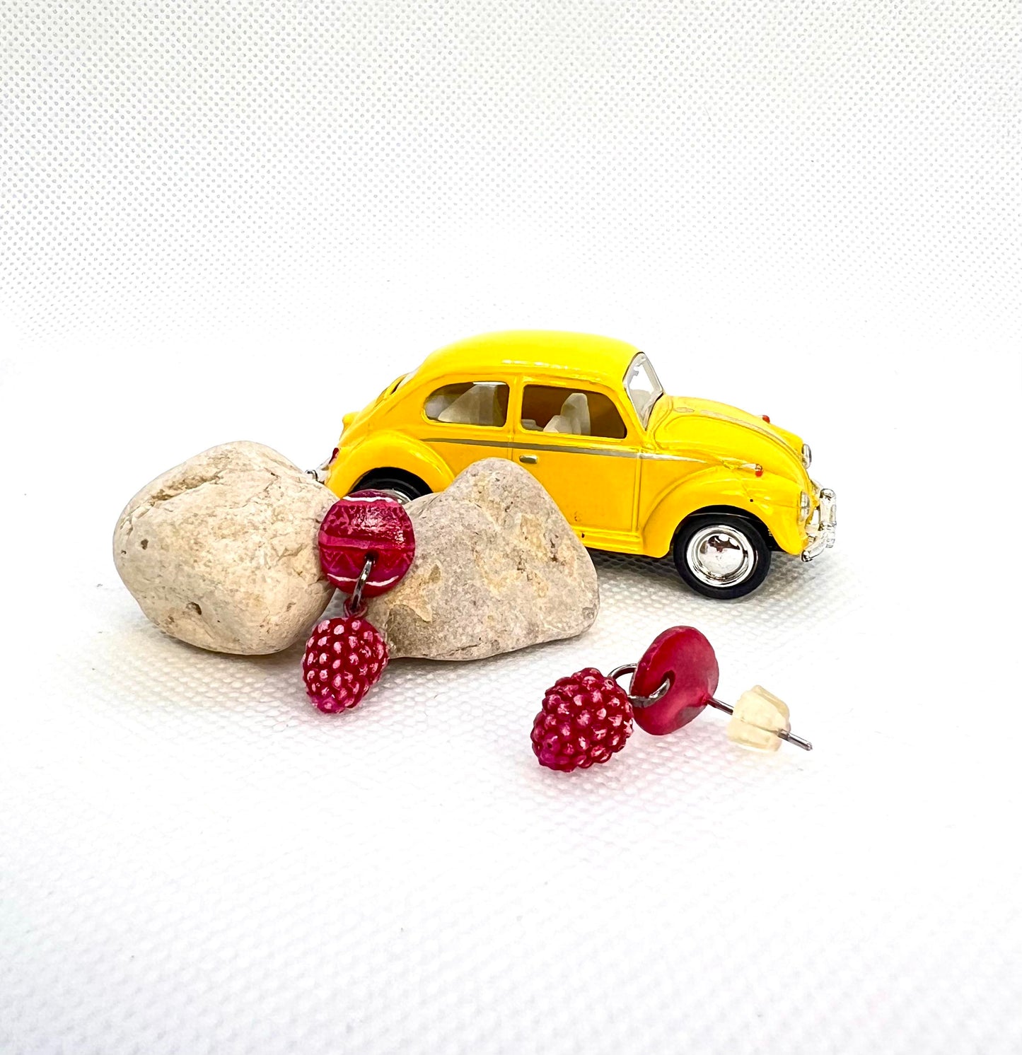 Summer Raspberry Earrings
