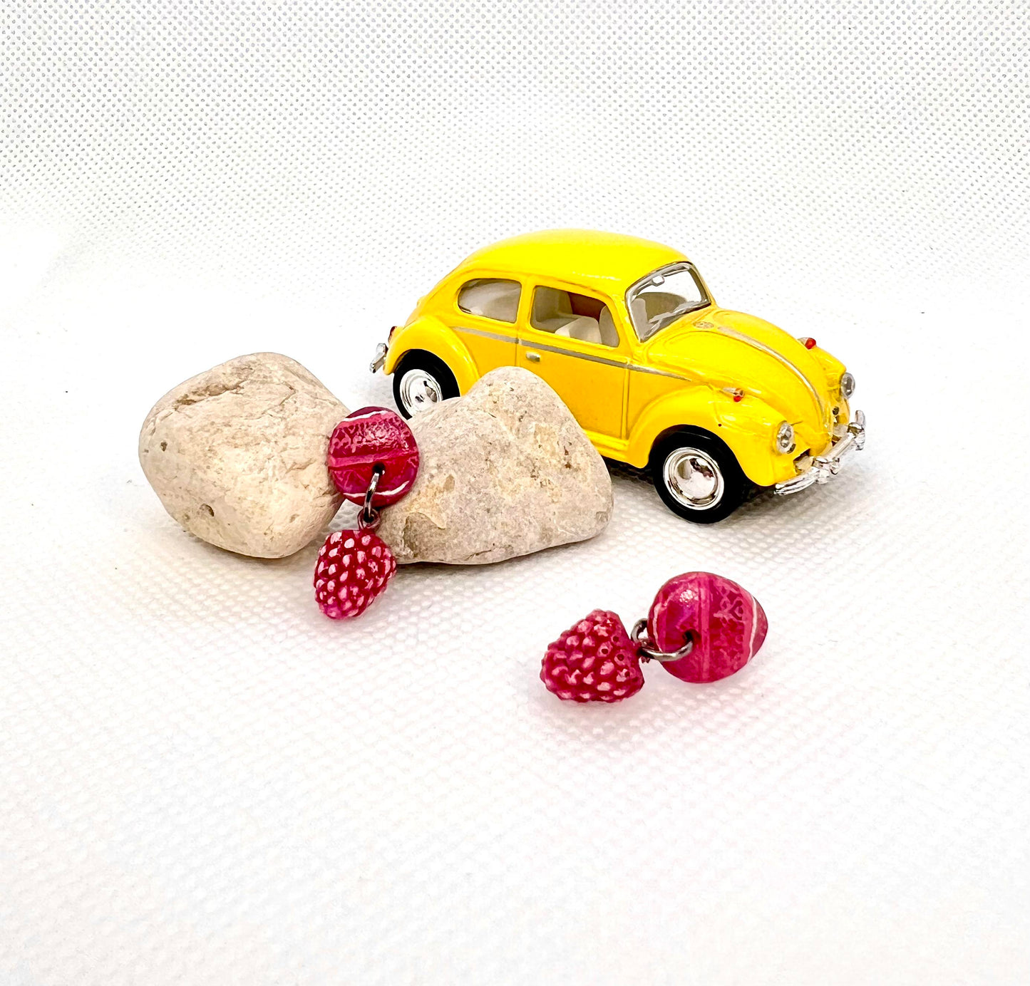 Summer Raspberry Earrings