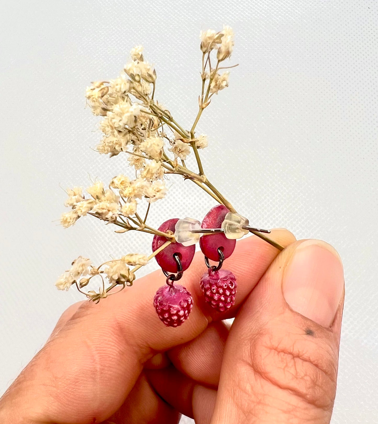 Summer Raspberry Earrings