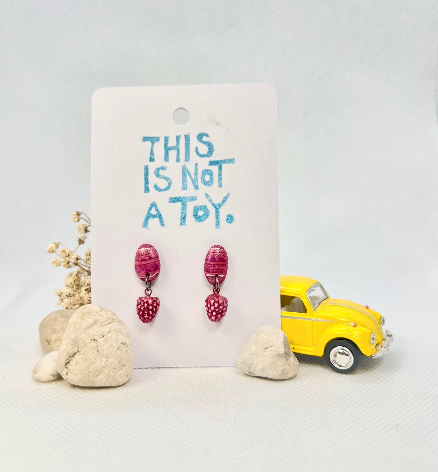 Summer Raspberry Earrings